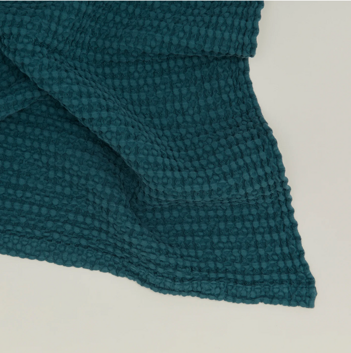 HAWKINS NY - SIMPLE WAFFLE TOWEL - PEACOCK
