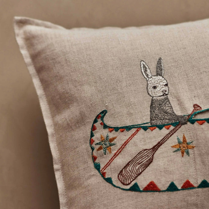 CORAL & TUSK  -  FRIENDS CANOE POCKET PILLOW  12" X 16"
