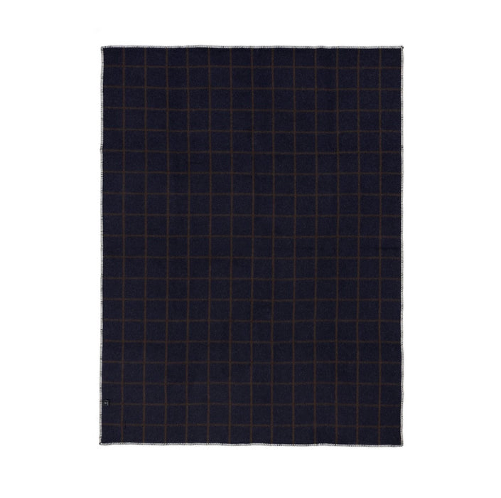 BLACKSAW- UMI ALPAKA HEIRLOOM BLANKET - MIDNIGHT / DIRT  59" X 81"