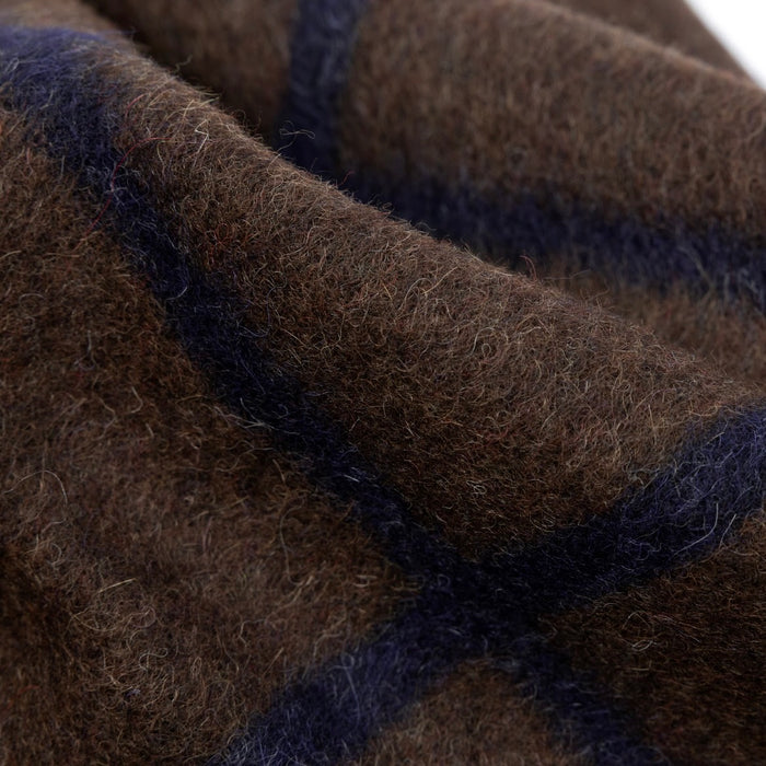 BLACKSAW- UMI ALPAKA HEIRLOOM BLANKET - MIDNIGHT / DIRT  59" X 81"