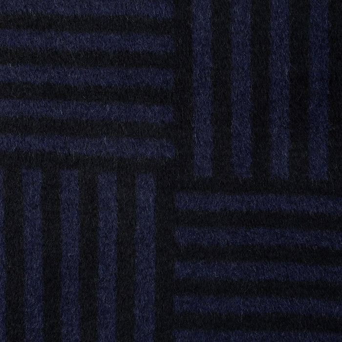 BLACKSAW- SERRA ALPAKA HEIRLOOM BLANKET -  MIDNIGHT/BLACK 59" X 81"