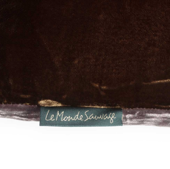 LE MONDE SAUVAGE - JAMES - SILK VELVET PILLOW - OWAKA 20" X 20"
